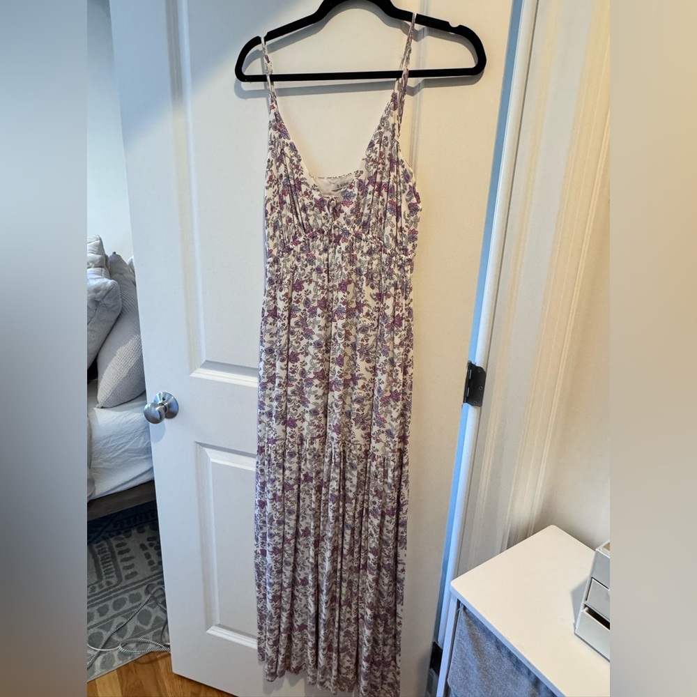 Z Supply Lavender Floral Maxi Dress
